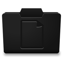 Black Documents Icon 256x256 png